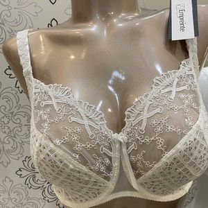 Empreinte white lace bra 34F